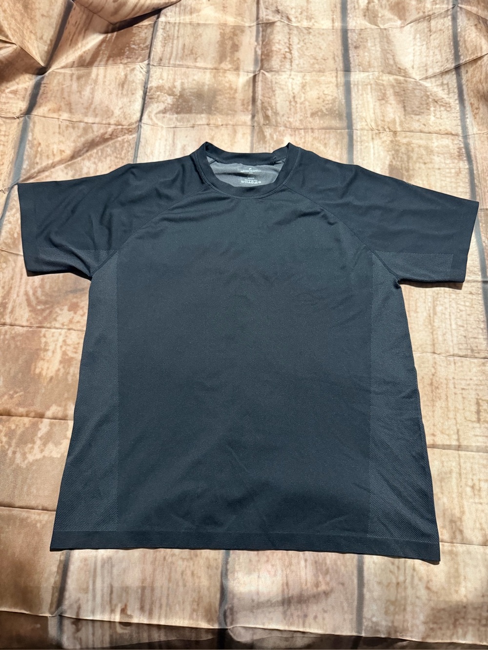 Men's Flabetics Black Performance Crew Neck Shirt